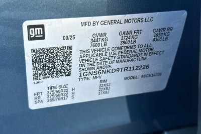 2026 Chevrolet Tahoe LT