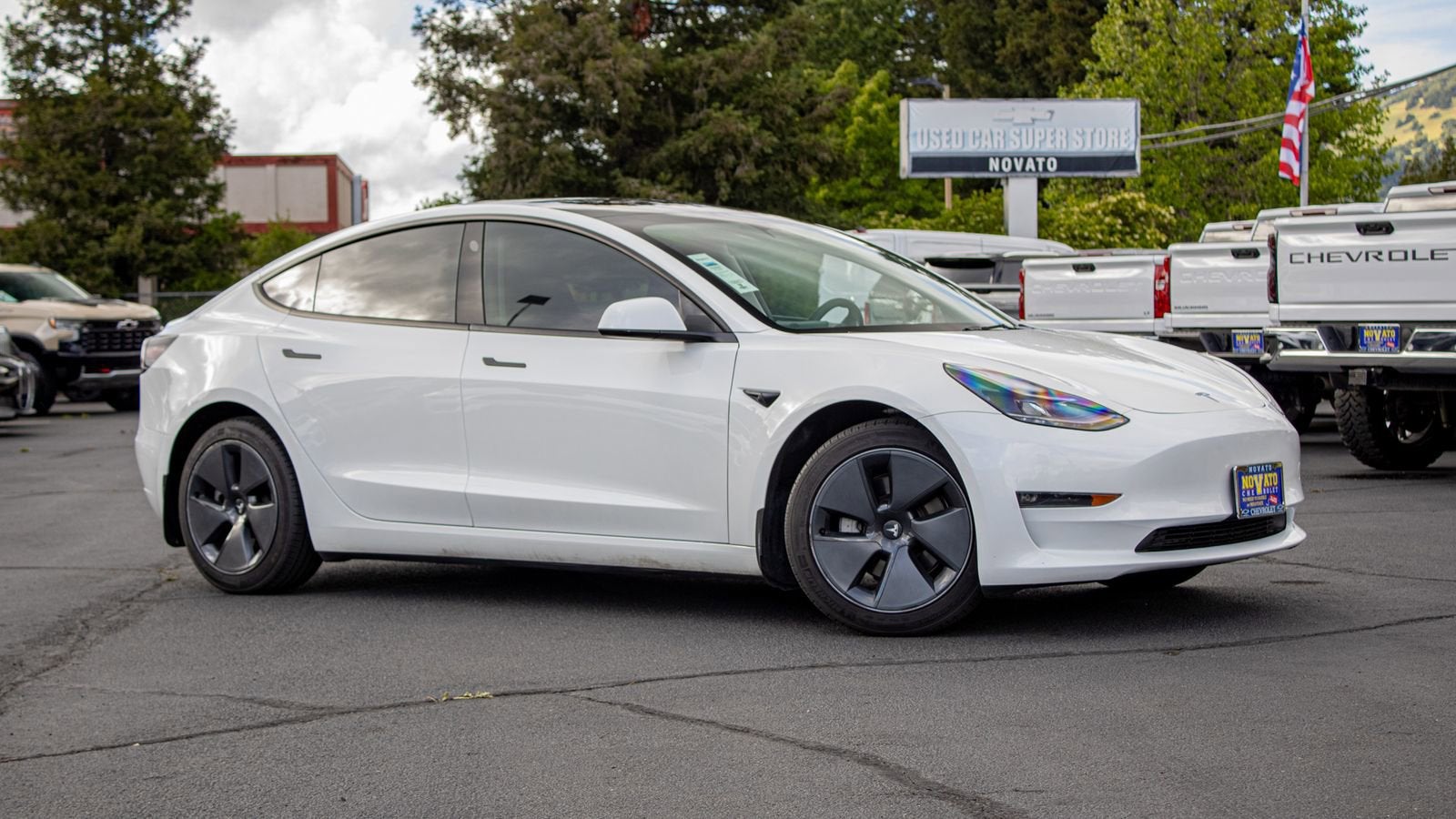 Used 2023 Tesla Model 3 Long Range with VIN 5YJ3E1EB9PF633929 for sale in Novato, CA
