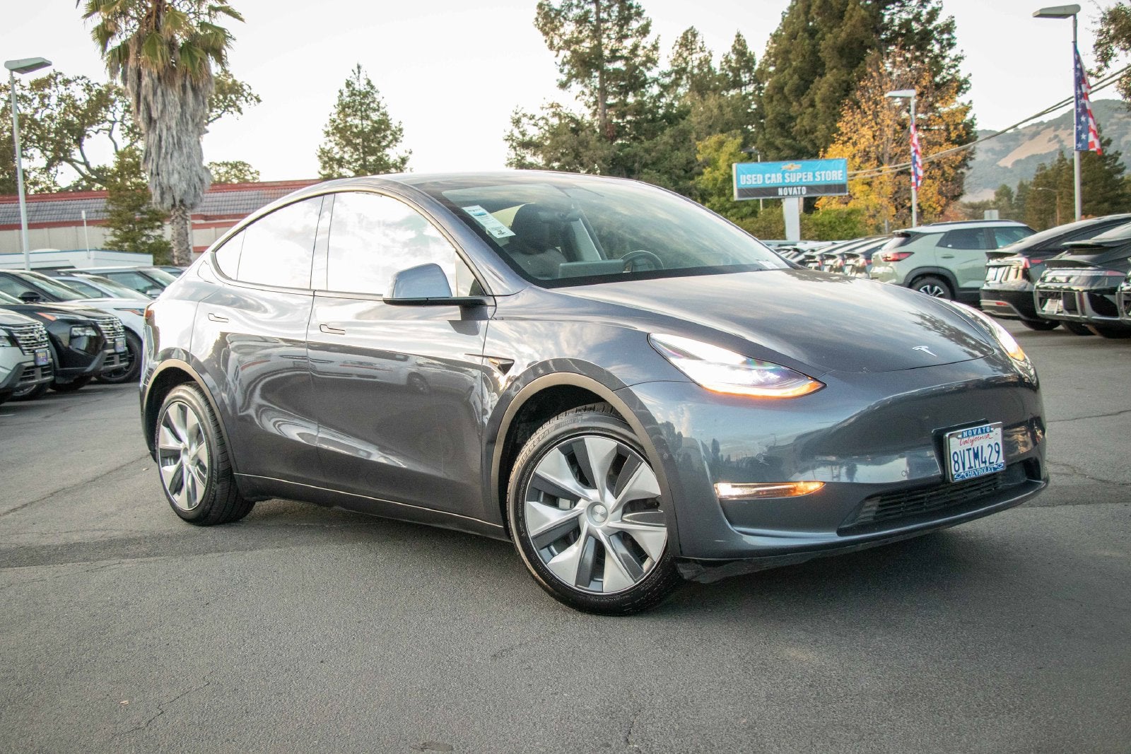 Used 2021 Tesla Model Y Long Range with VIN 5YJYGDEE1MF146330 for sale in Novato, CA