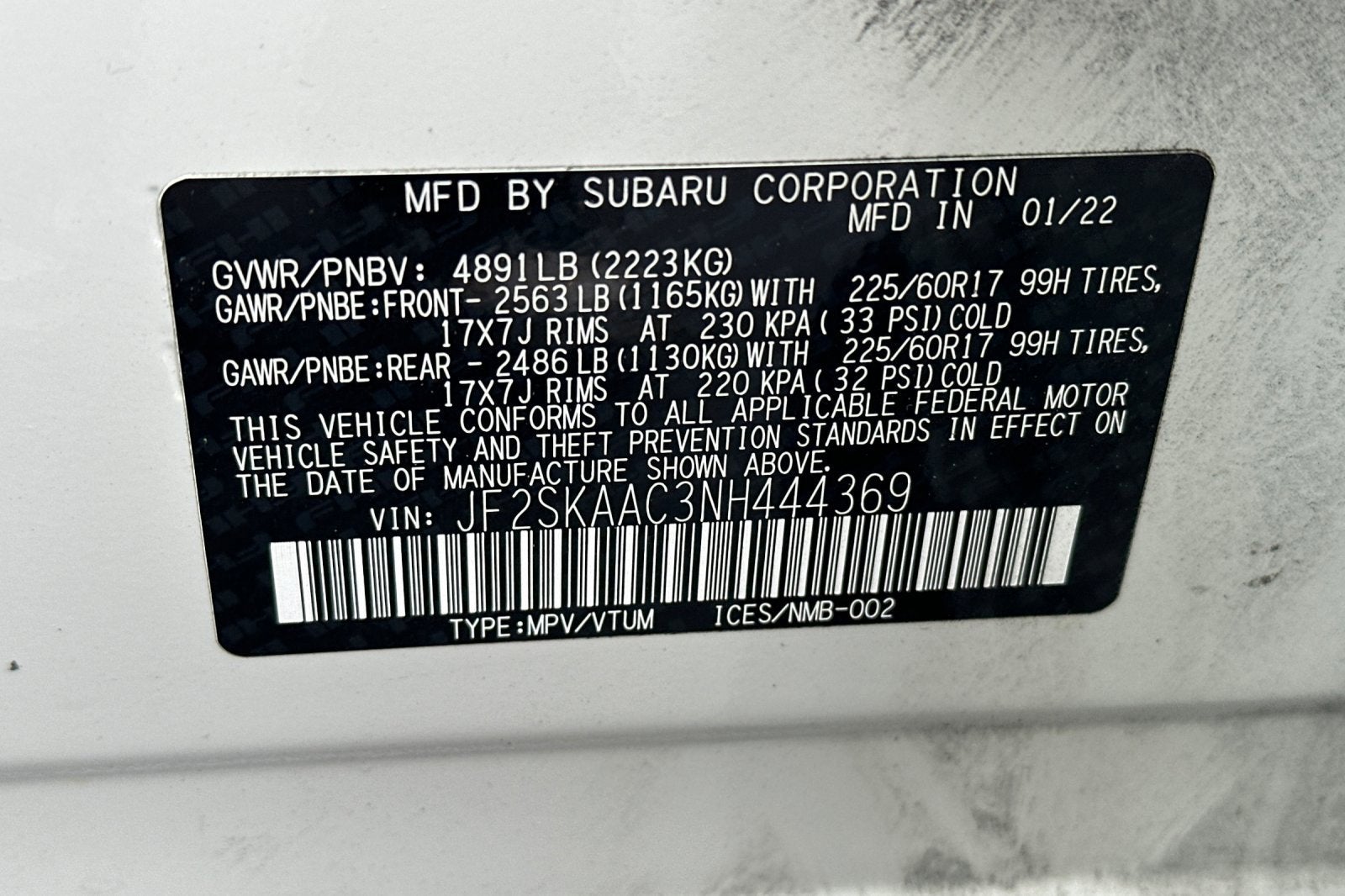 2022 Subaru Forester 4DR CVT