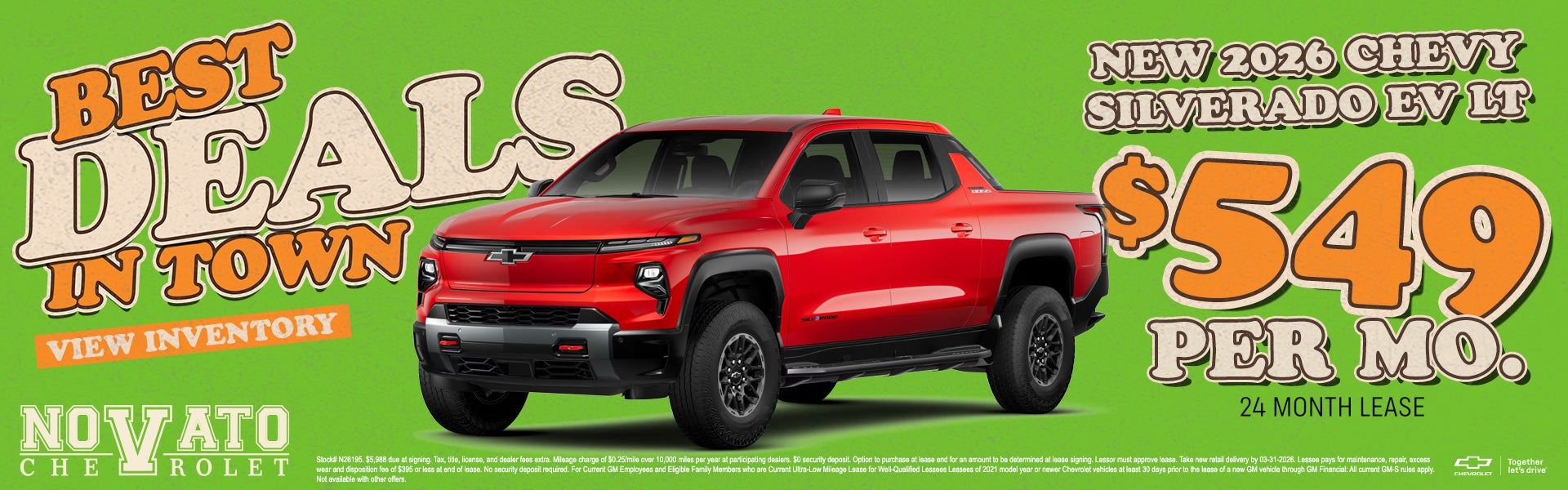 2026 Silverado EV - Lease