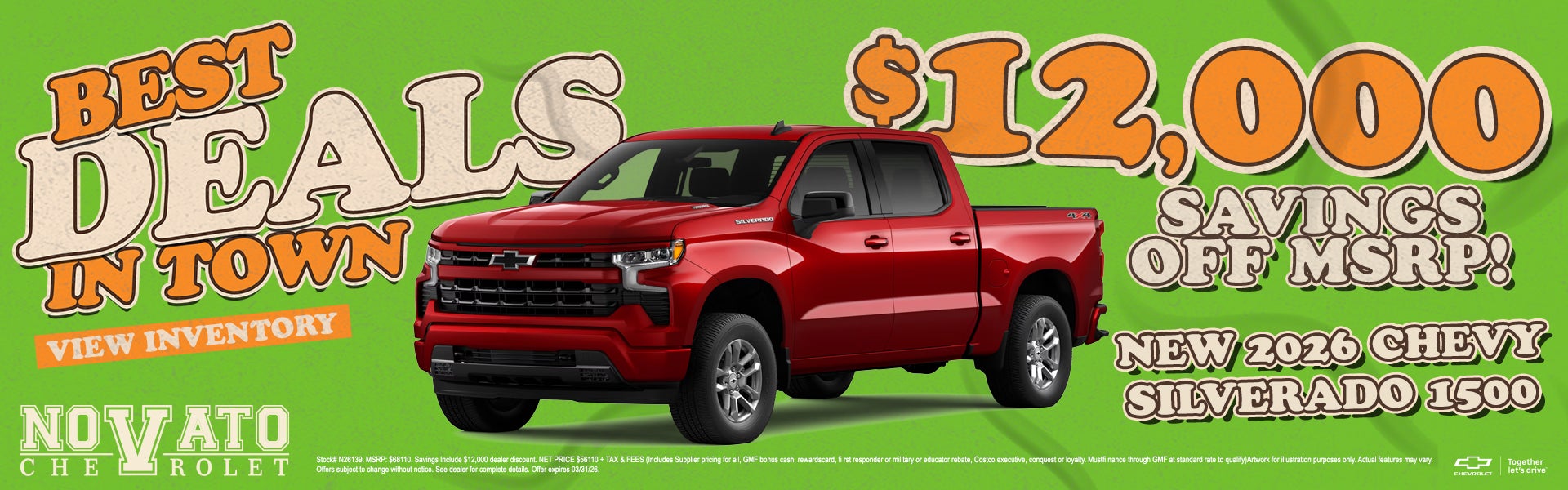 3.26 Silverado sale