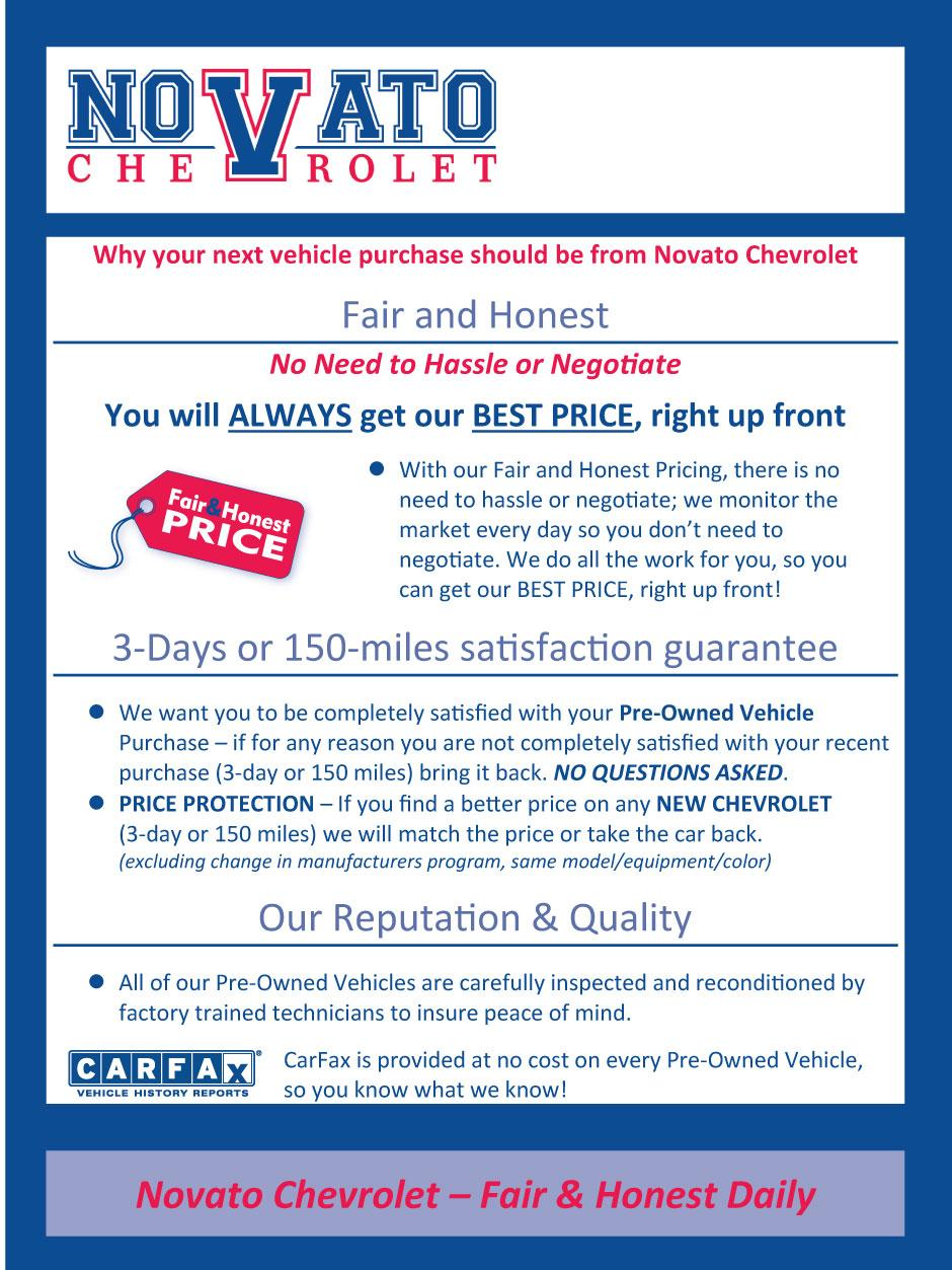  Why Buy From Novato Chevrolet 