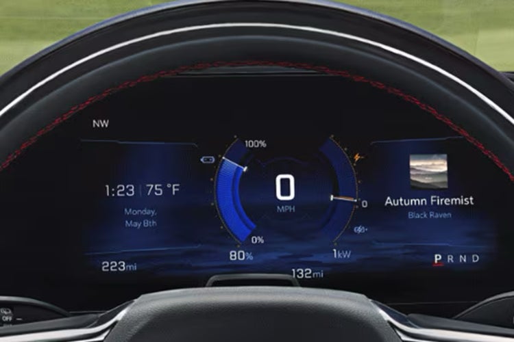11-inch diagonal driver information screen